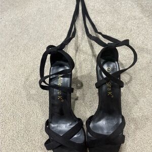 Allegra K Black Elegant Heels
